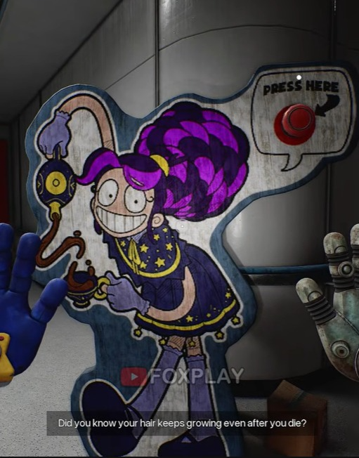 EpsilonArts's tweet photo. Anyone else kinda notice that in Chapter 5 of Poppy Playtime, Lilly Lovebraids outfit looks a lot like it was ripped off of @mochipanco designs...? https://t.co/uQ4Blt1dox