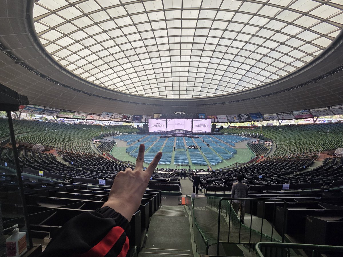 お久しぶり❗ベルーナドーム　🥰
もう知ってると思いますが暖かい服装でお越しください🤣