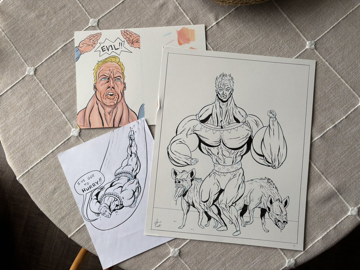 00joepocket's tweet image. Had a package waiting for me when I got home from work. An original page from Family Fun, love James version of Stardust, so fon rad! You can also find all of James Coats books at PowerPulpComics.

powerpulpcomics.com

#indiecomics #originalartwork #stardust #comicbooks