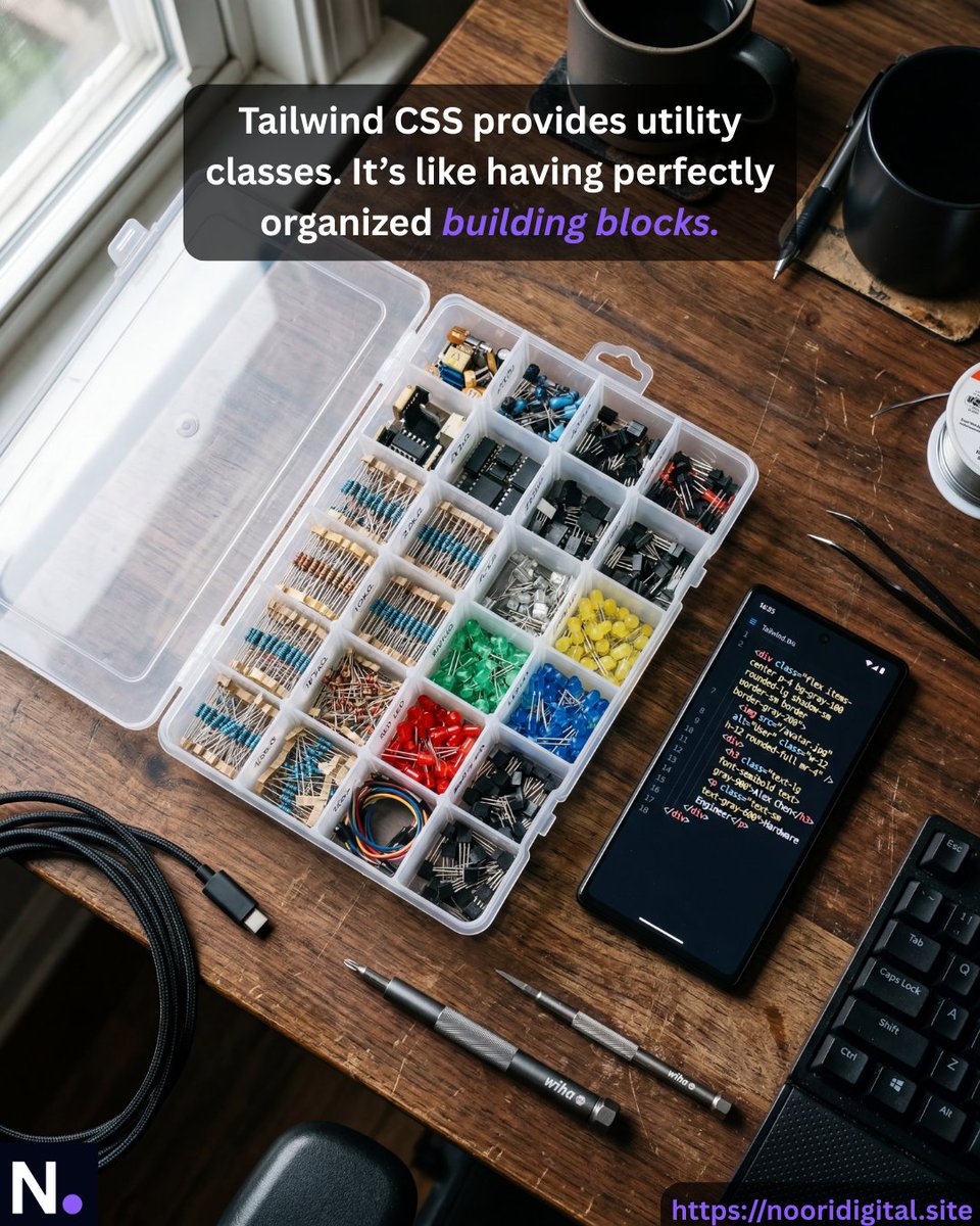 nooridigital's tweet photo. Fast development 🤝 Custom design. We use Tailwind CSS to build pixel-perfect UI in half the time, keeping the codebase incredibly clean. 📐🚀
#nooridigital #tailwindcss #cssframework #frontenddevelopment #uiuxdesign #softwareengineering #webdevelopment #techstack #kathmandutech https://t.co/tDCLKztTGM