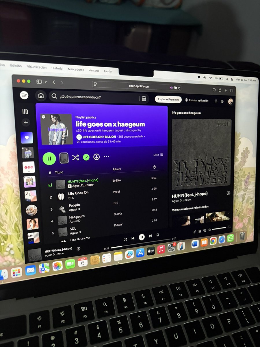 chicas yo sé q ahorita estamos más con el stream grupal pero pls recuerden q yoongi podría ser el primer kpop en tener una canción de rap en un billón

(open.spotify.com/playlist/3mLOd…)