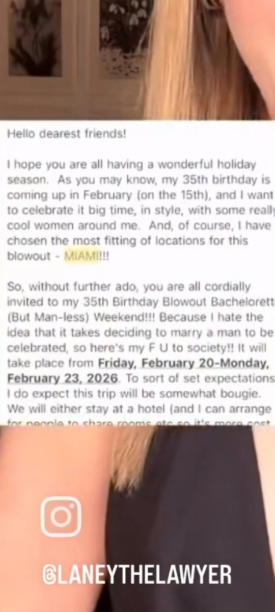 thechristanm's tweet image. Hot take:
Most adults do not have 25 friends who want to spend an entire weekend celebrating their birthday.
And that’s actually normal. #friendship
#fail #viralvideo
patreon.com/posts/15241864…