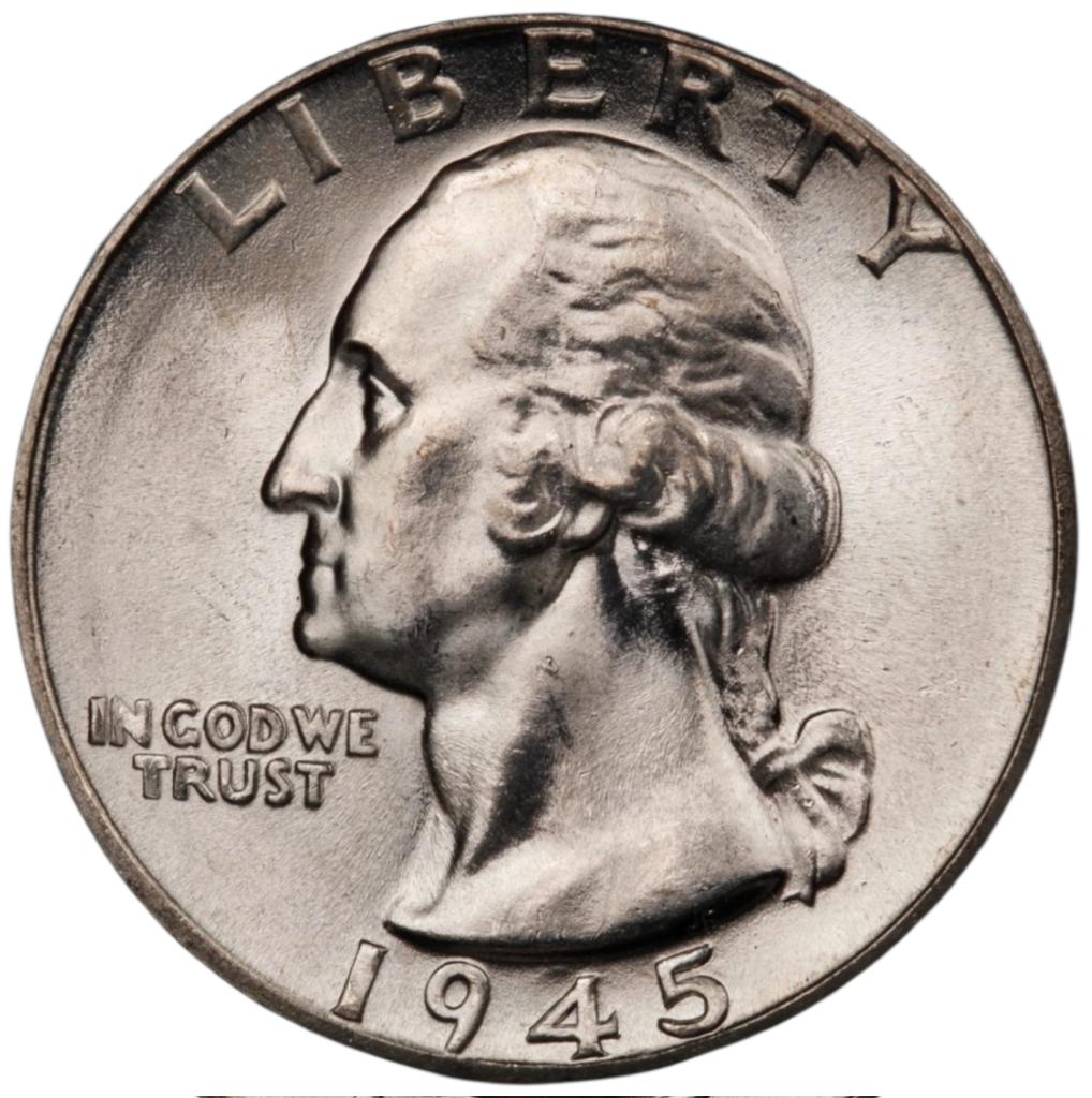 Check out 1945 Washington Quarter BU Uncirculated Mint State 90% Silver 25c US Coin  ebay.us/m/ee5vuF #eBay via <a href="/eBay/">eBay</a> CLICK HERE FOR MORE SAVINGS!
