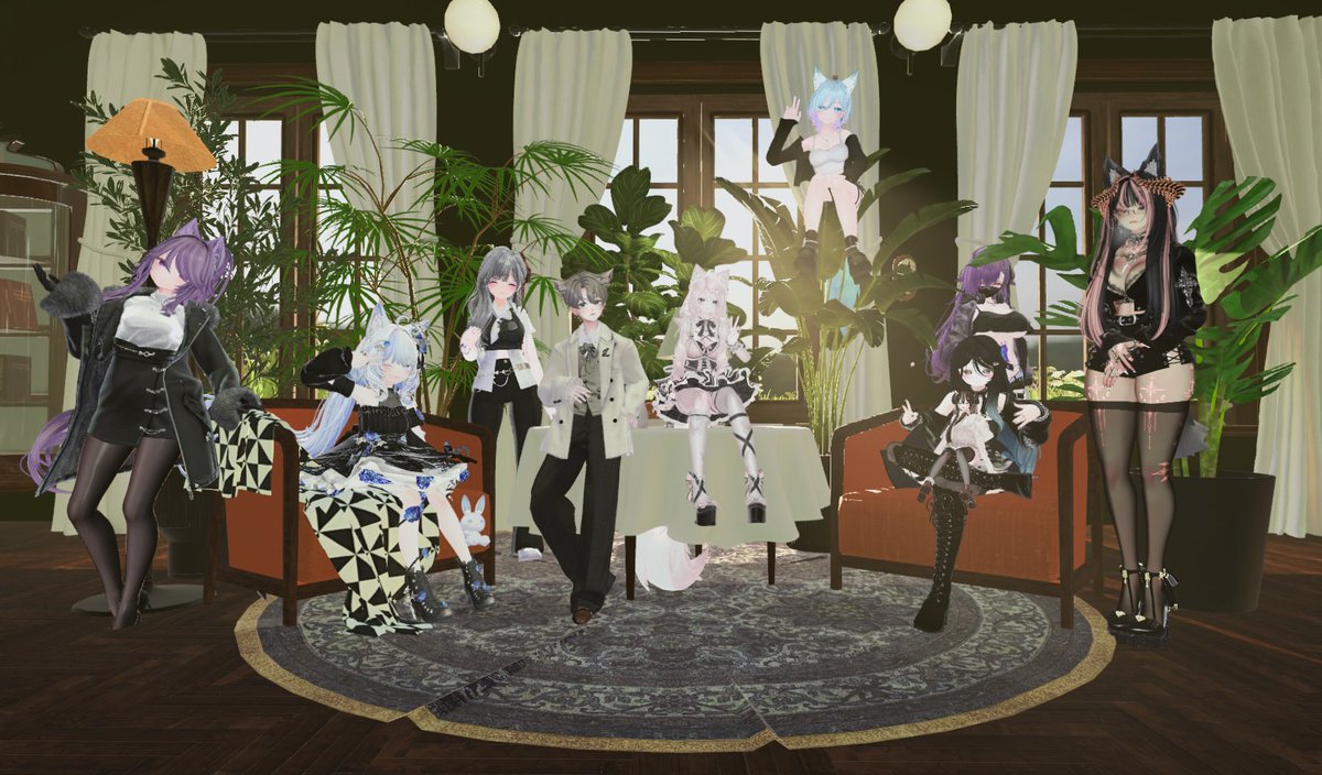 PersisChen's tweet photo. 稀有生物們，今天集體出沒。

#VRChat #VRChatPhotography https://t.co/XNPK57ZnMN