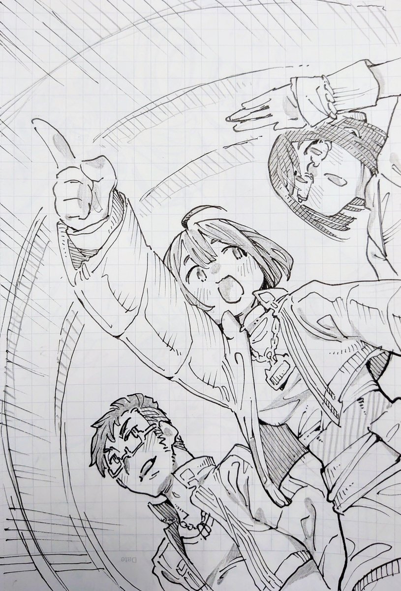 迷いそうな時必ず
想いの強さが導く
キミが望む未来既に
In your hands

#押忍絵
#のどかあーと
#絵ーちゃん