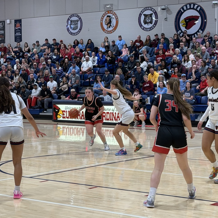OHSActivities's tweet photo. Cyclone fall to the Eudora Cardinals in the Sub-State Championship game, 28-45. We will miss seeing the Seniors on the floor next year. #CyclonePride https://t.co/3N5s974QN9