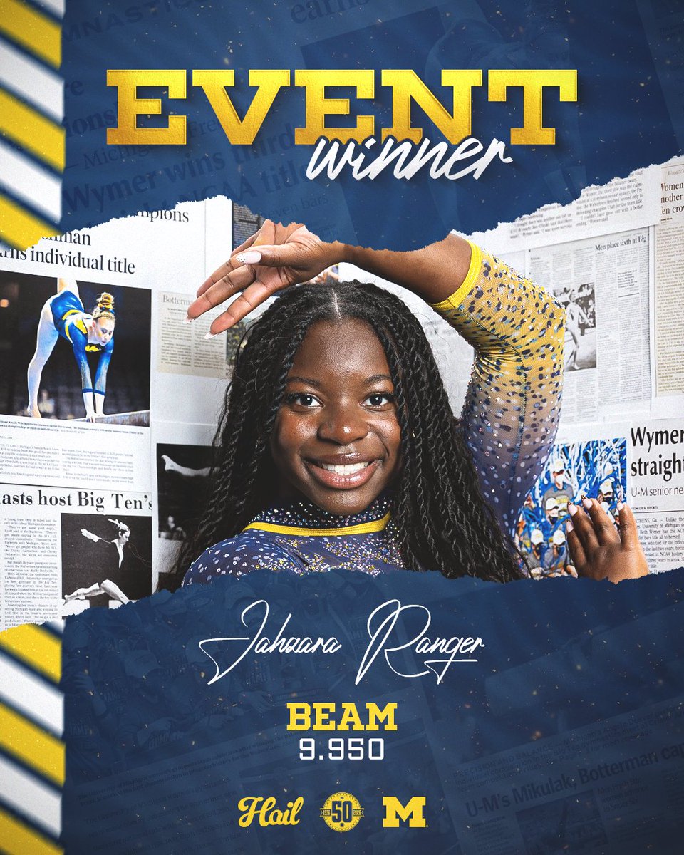 UMichWGym's tweet photo. The Wolverines earned a share of all four event titles!

#GoBlue #Team50 〽️ https://t.co/1SkkSh7CfI