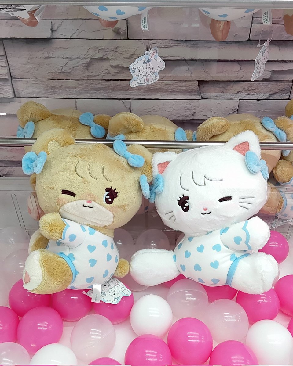 水着のクマと猫のぬいぐるみセット　ファンシーアラモード プライズ】本日新入荷！ 『Lil ala mode HUG ME♡ぬいぐるみ』全4種