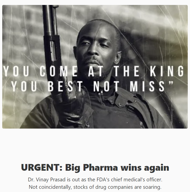 New Unreported Truths, about the beatdown of <a href="/VPrasadMDMPH/">Vinay Prasad MD MPH</a> - the doctor who dared to stand up to Big Pharma