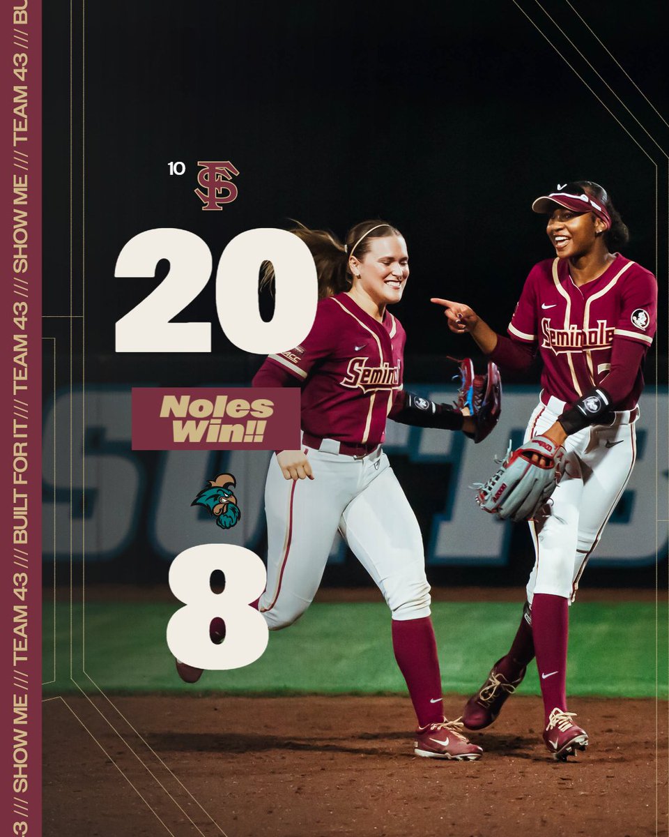 We simply can't describe that buuuttt NOLES WIN‼️‼️

#Team43