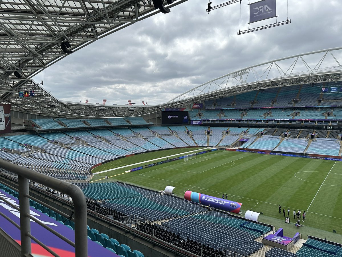 SmithTexi's tweet photo. Can’t wait for tomorrow night’s crunch Group A decider at @AccorStadium. For anyone on the East Coast it means so much to have the rest of the @afcasiancup in Sydney for @TheMatildas. Those from WA might be secretly hoping for the draw. Tell me I’m wrong. #Matildas #dreamfearless https://t.co/cQgwfmiEcg
