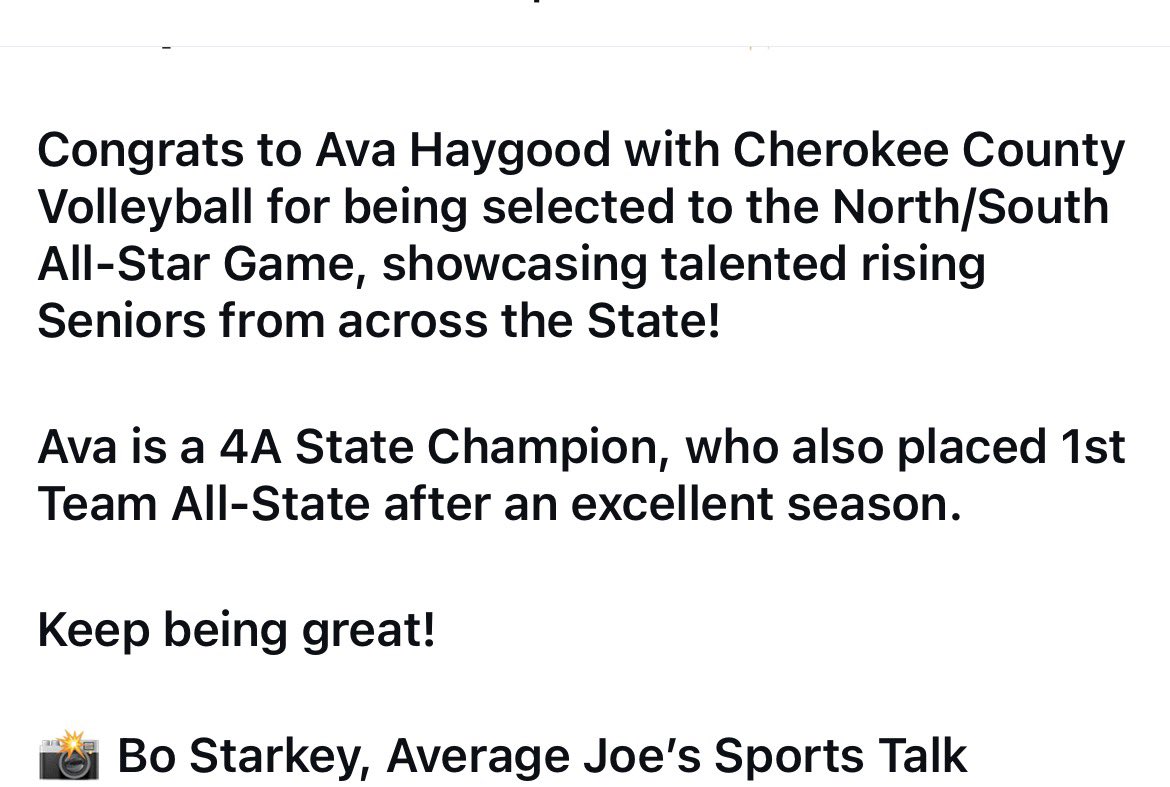 ava_haygood's tweet photo. Thank you, 256 sports radio &amp; Bo Starkey @AverageJoesSpo1 https://t.co/5qkuKJzR5u