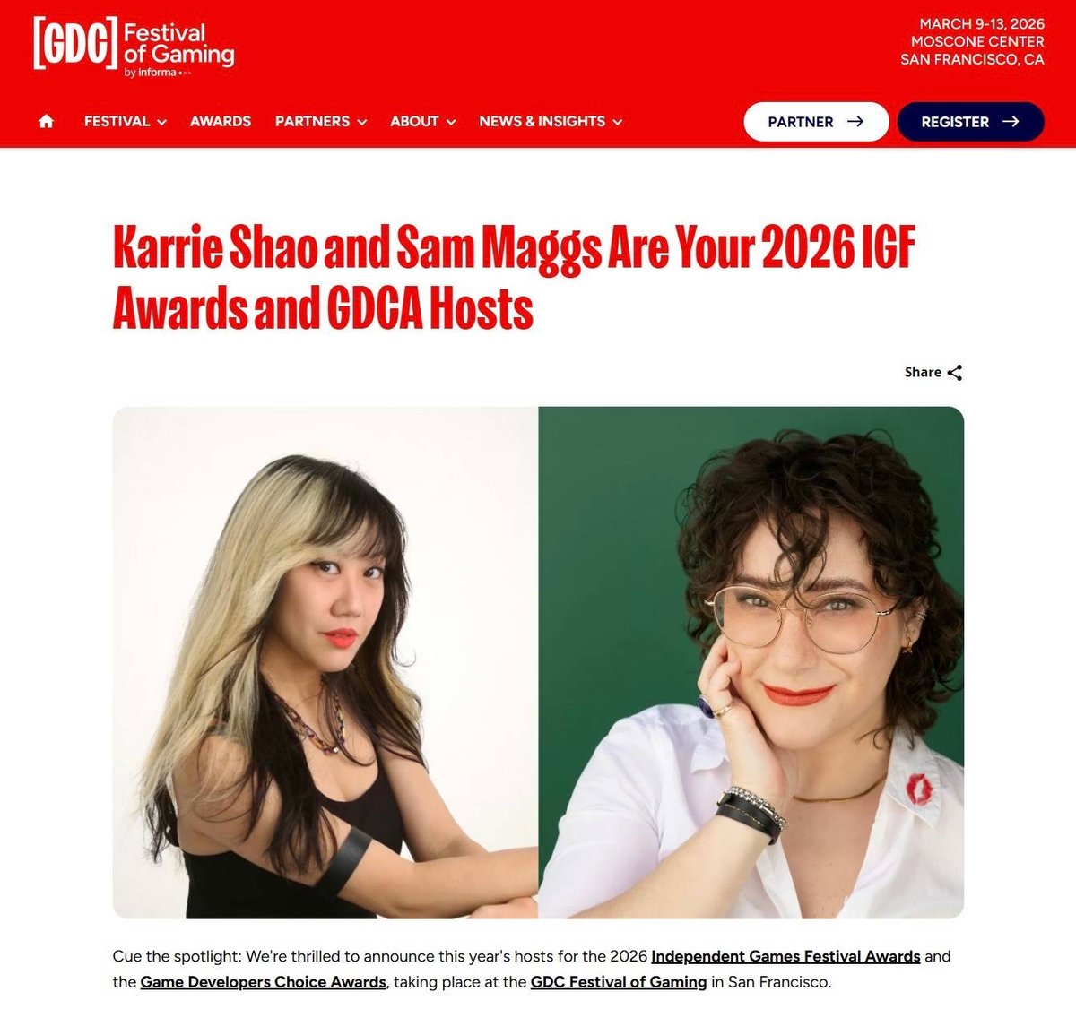 Karrie Shao 🔜 IGFs, GDC tweet media