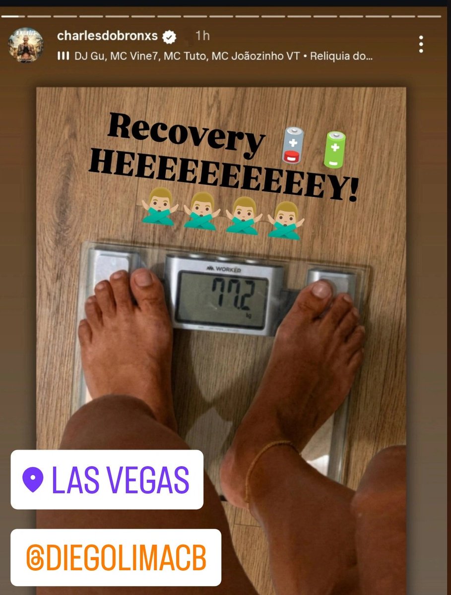tandy_sfc's tweet image. BREAKING 🚨 Charles Oliveira posted a recent photo on Instagram showing a BRUTAL weight rebound. 🔥🔥

With just under 12 hours after the weigh-in, the fighter is already at 170 pounds. Expectations are that he could reach 182 pounds by fight time.

The kid’s pumping up! 🔥🥊