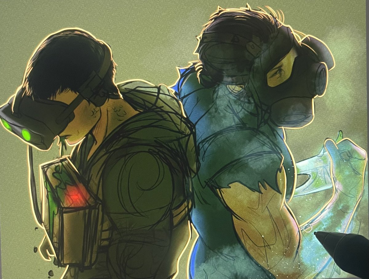 You’d be surprised how heavily dependent your favorite artist is using 3-D models to upload their works consistently.

I’m drawing over the models I paid for. 

Work smarter not harder! ✍️ 

But do not trace over other people’s works.