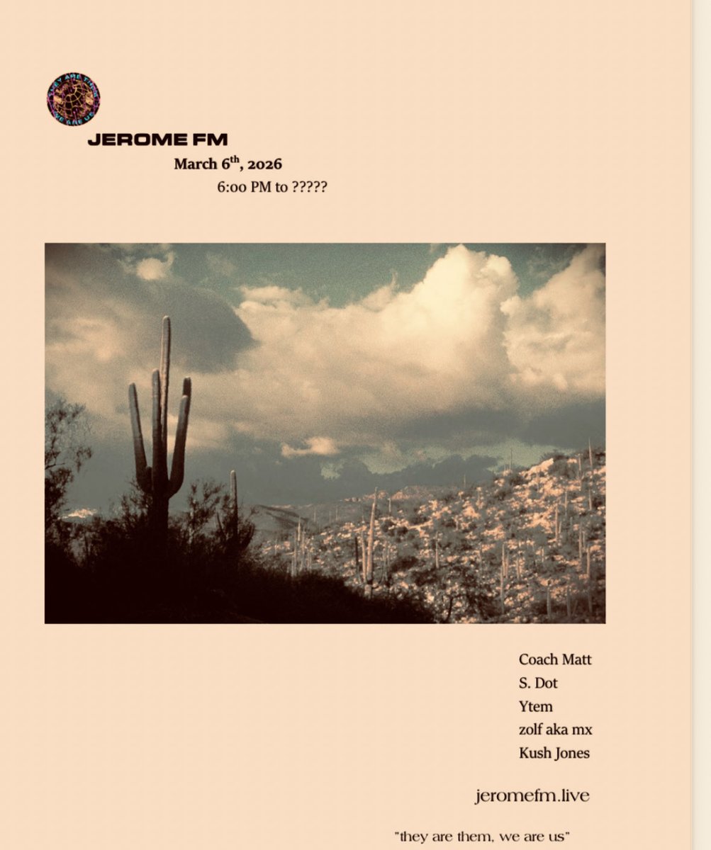 JEROME FM tweet media