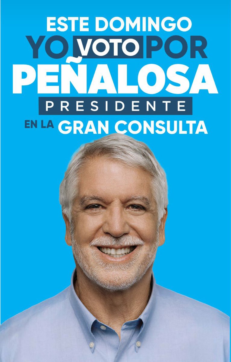Mi voto este domingo es por <a href="/EnriquePenalosa/">Enrique Peñalosa</a> por experiencia, resultados, honestidad y capacidad de trabajo. 

Colombia pide a gritos soluciones, no más populismo barato ni disculpas.