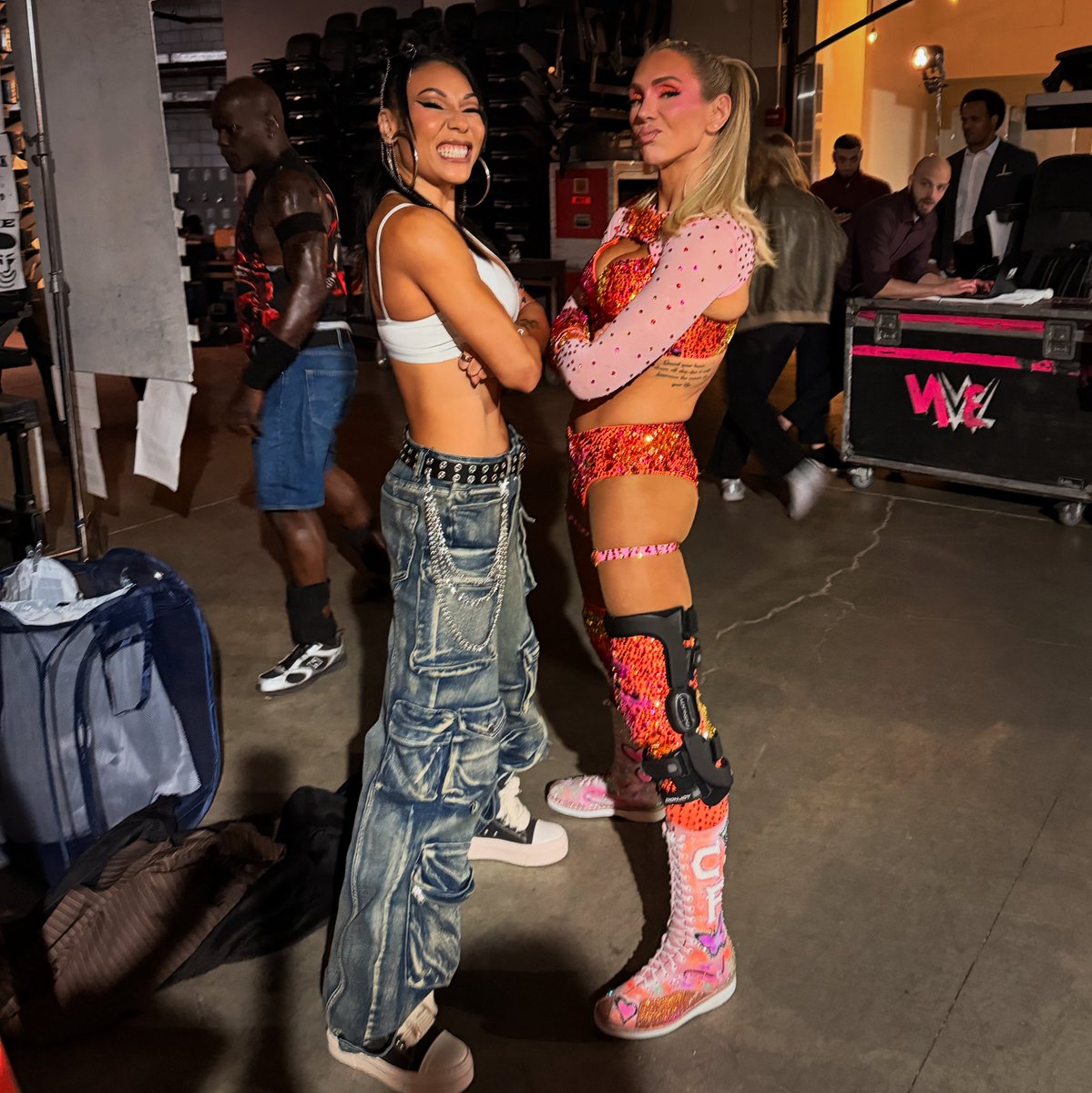MiaYim's tweet photo. The Queen x Big Meech (And TRUTH) finally, an updated pic with my Queen 🥰🥰

#wwe #smackdown https://t.co/WoASb2K7vU