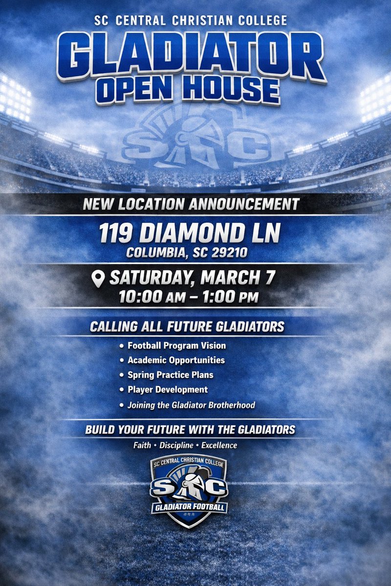 SC Central Christian College Football tweet media