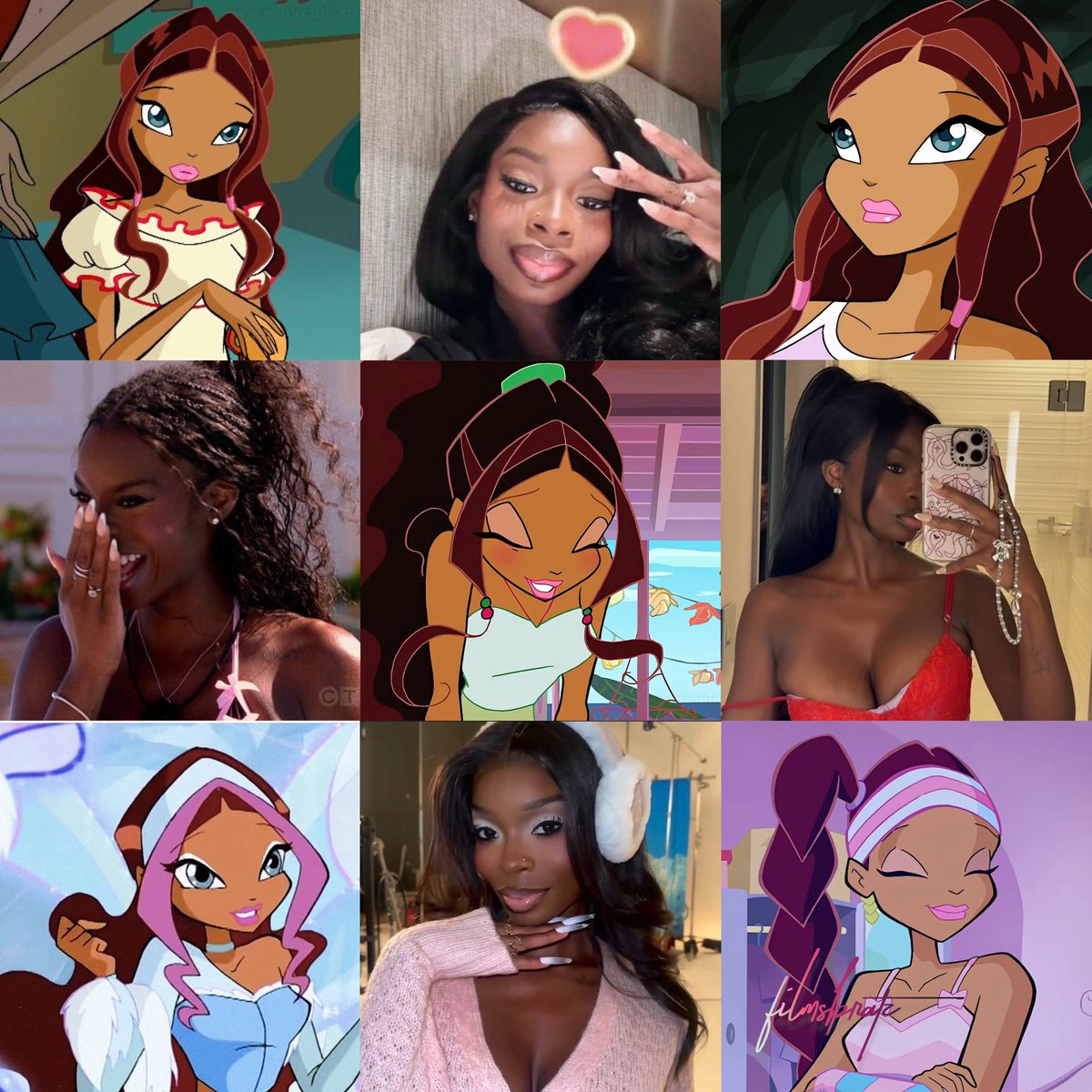— olandria as aisha / layla from winx club  🧚🏾‍♂️🪷✨🌳