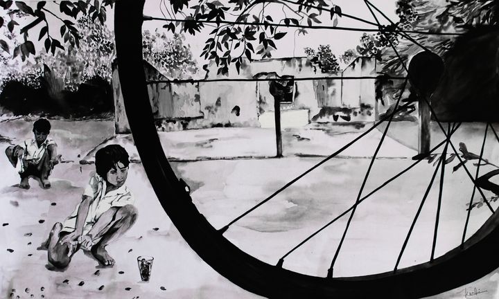 sharmakeerti36's tweet photo. Art of the Day! ""Life-Cycle"". Buy at: https://t.co/cgKrrX7yZH https://t.co/t0HrdsVAc7