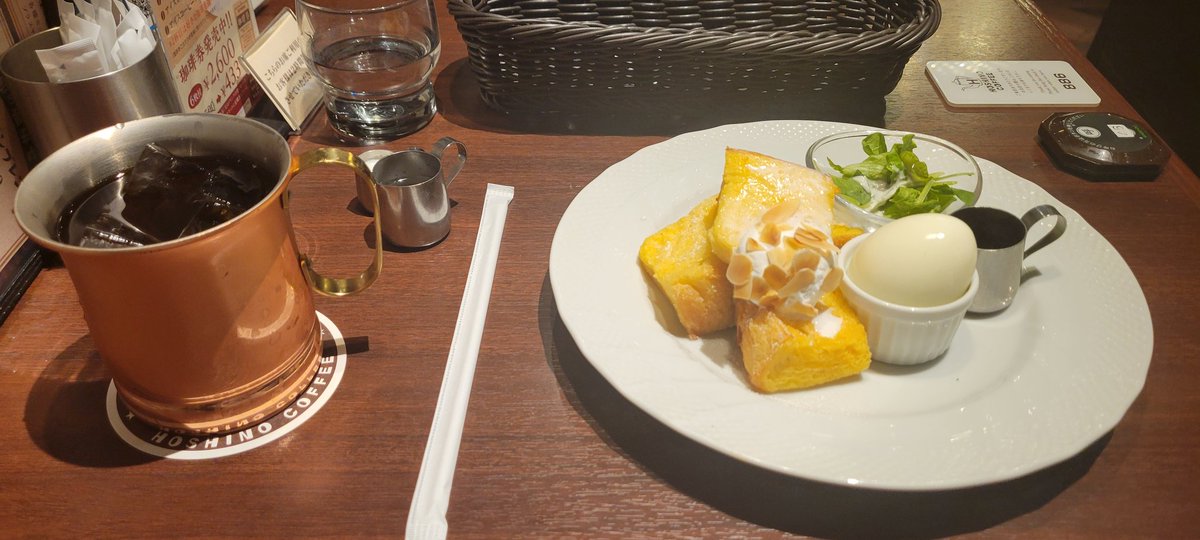 午前中の用事済ませてモーニング間に合った♪
#星乃珈琲