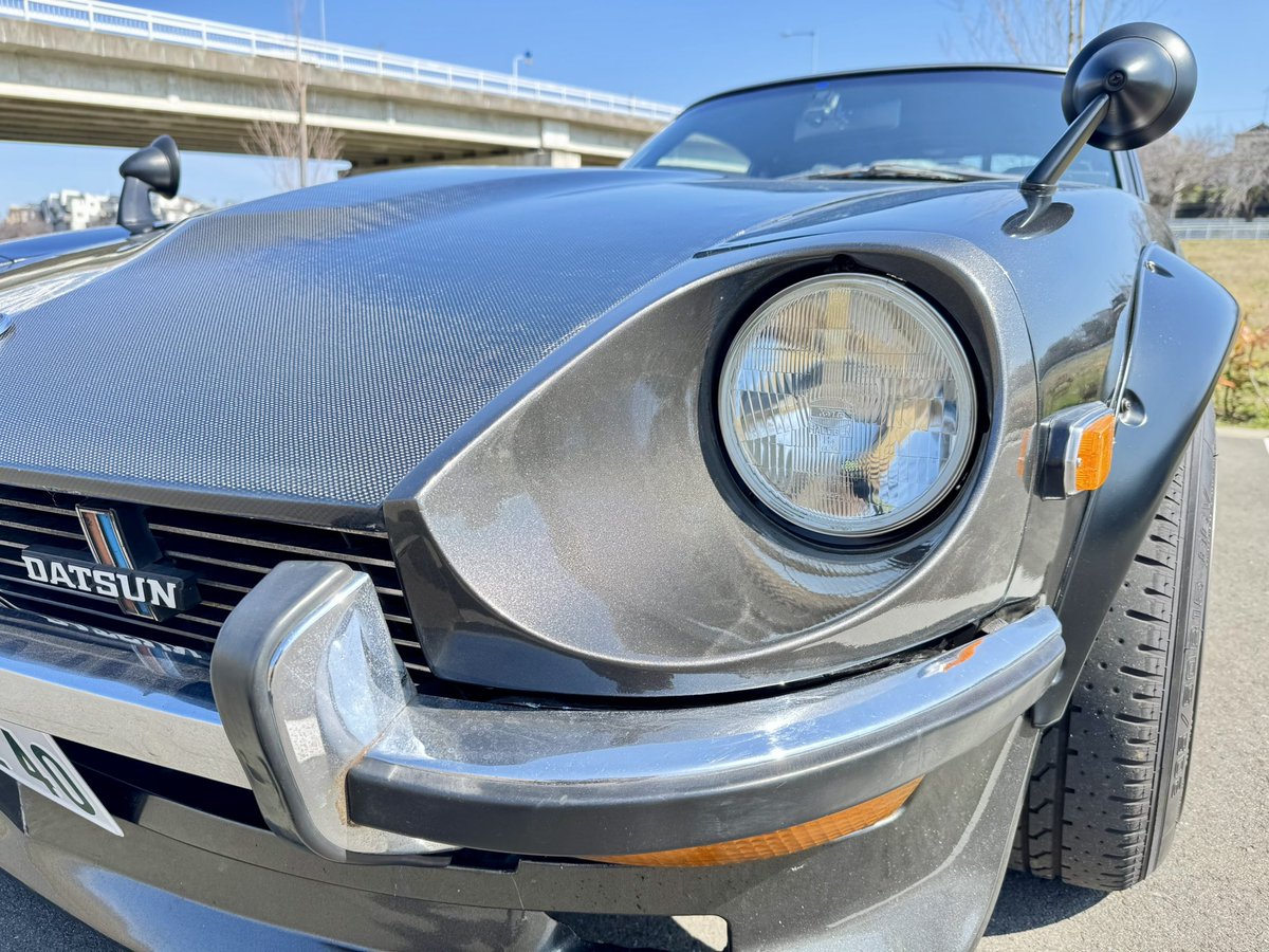 yasaimeijin0240's tweet image. 最初期型ZのFRPヘッドライトカウルを装着。🚗バキバキに割れていた物を綱島組長の技術で完全再生。💪
早朝から交換作業に苦戦しながら無事完了。👌やっぱりエッジのシャープさが良いなぁ。🥰
#s30z #240z #素人作業 #おかしな自己満足