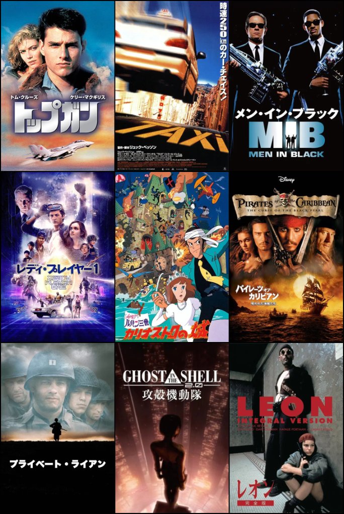 Razgriz_dog's tweet photo. 私を構成する9つの映画を選びました！
古め( ºﾛº)
#私を構成する9つの映画 #9Movies
https://t.co/fMiFFMDG7P https://t.co/6dtteb3YFZ