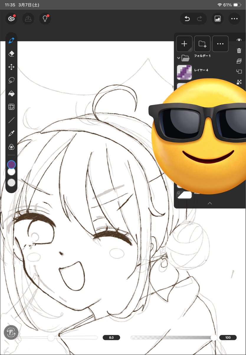 an_chann2's tweet photo. 久々に練習がてらエルナ描いてるけど全然進まない🤪 https://t.co/fKonjgkiLj