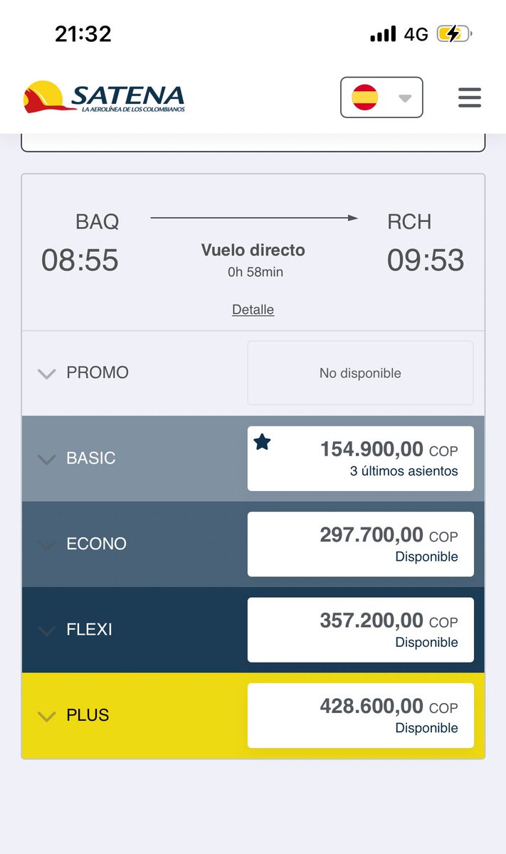 26jjvf's tweet photo. @Shenshato @luchygabsch @luchovoltios @SatenaColombia Los aviones no son como los buses con precio fijo. Si compras con más anticipación, te puede salir más barato. Obviamente, si compras un vuelo de un día para otro, te saldrá más caro. No es tirar por tirar; también hay que investigar un poco.🤷‍♂️ https://t.co/SMmKiQDPXa