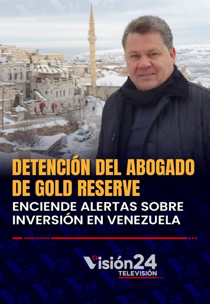 🌎 | La detención del abogado José Ignacio Moreno Suárez, representante legal en Venezuela de la empresa canadiense Gold Reserve Ltd., es calificada como un hecho de extrema gravedad jurídica y un mensaje preocupante para la inversión internacional en el país.

📍Lugar: Caracas,