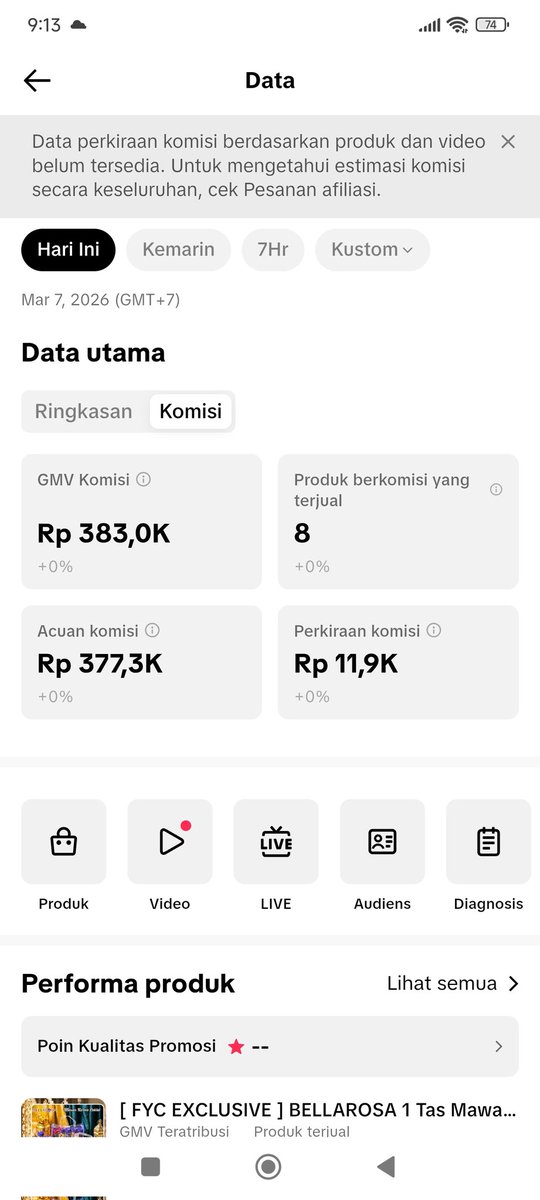 Iseng coba affiliate tiktok dan nyuruh istri buat beli eh dapat komisi segitu 
Apa jadi affiliator aja ya ? 😅