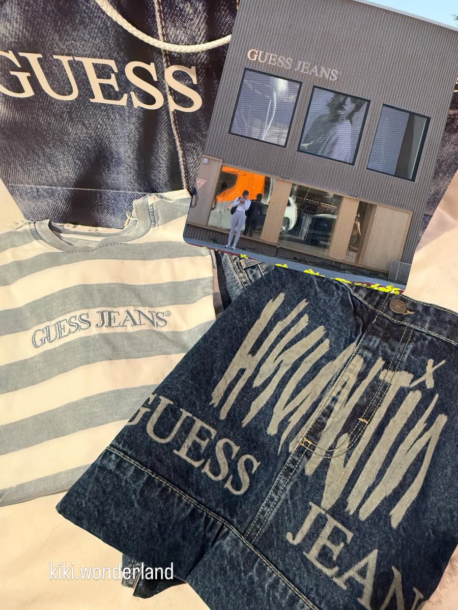 HHJCentral's tweet photo. Hyunjin’s campaign at the GUESS JEANS Melrose store in Los Angeles!

Hyunjin’s Blue Striped Tee is available in the store in a very small quantity

#HYUNJINforGUESSJEANS
#HYUNJINxGUESS https://t.co/2AggmxfpzW
