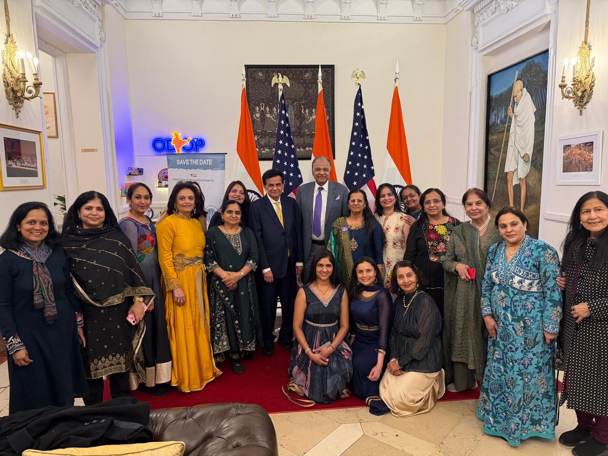 sudparikh's tweet photo. Honored to attend the 8th Edition of International Women’s Day celebration at the Consulate General of India in New York today. Congratulations to the inspiring honorees and Federation of Indian AssociationsFIA for organizing  wonderful event recognizing outstanding women leaders https://t.co/PUl4Ey79gp