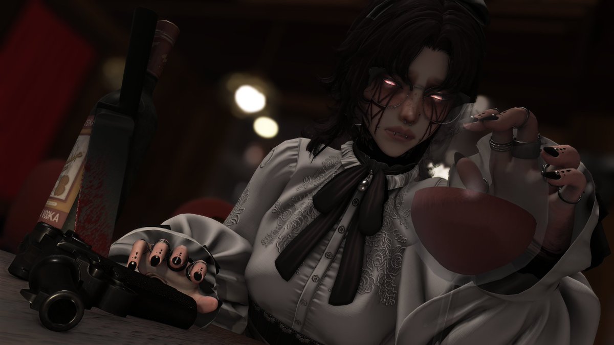 SatnXIV's tweet photo. The god of fear and hunger aknowledges your suffering
(a gpose done of a friend)

#EorzeaPhotos † #GPOSERS † #FFXIVScreenshots † #FearandHunger † #fearandhungertermina https://t.co/6iWImry9Ae
