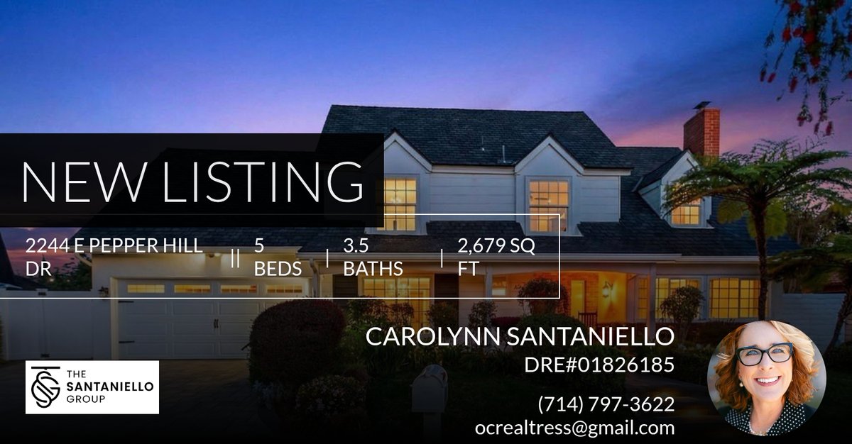 OCRealtress's tweet photo. Every home has a story - and this one at 2244 E Pepper Hill Dr in Orange is ready for its next chapter! Curious about what makes this home stand ot? DM me or call me at (714) 797-3622 to find out if how your story may begin... https://t.co/RhFDszGNrH https://t.co/yFxqfjTsEm