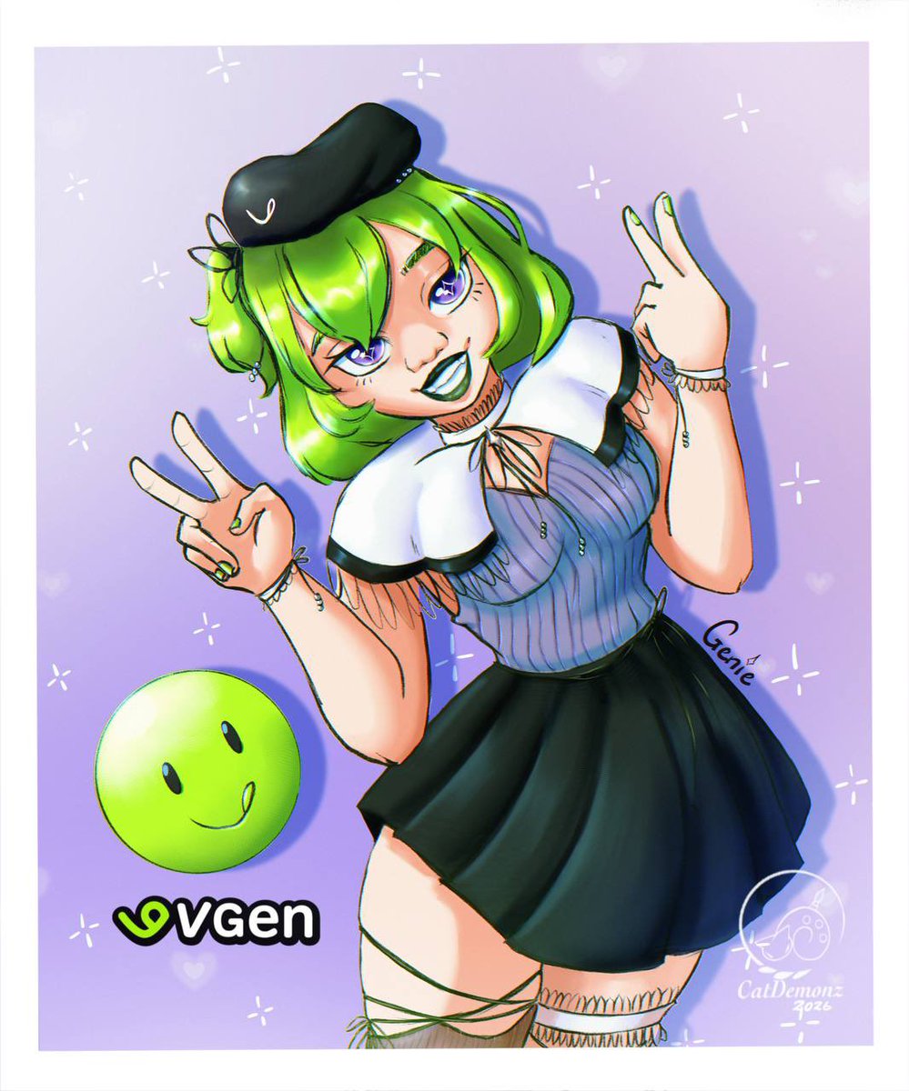 My take on #vgen adorable mascot!✨

#vgenie