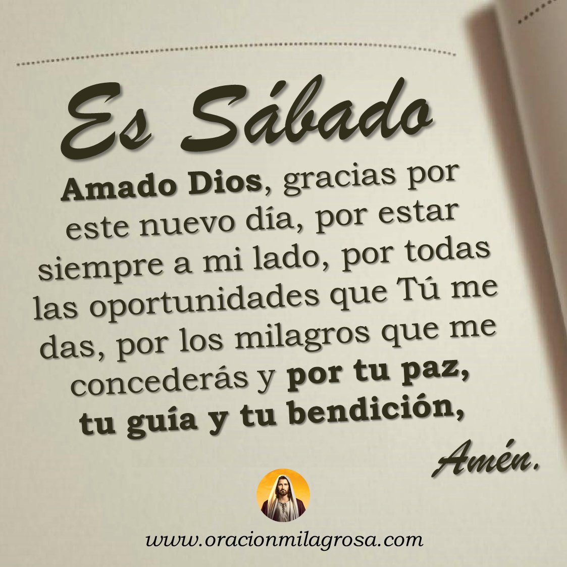 Oración para hoy sábado 7 de marzo 👉 youtu.be/6NZU0DVsi1o ✨