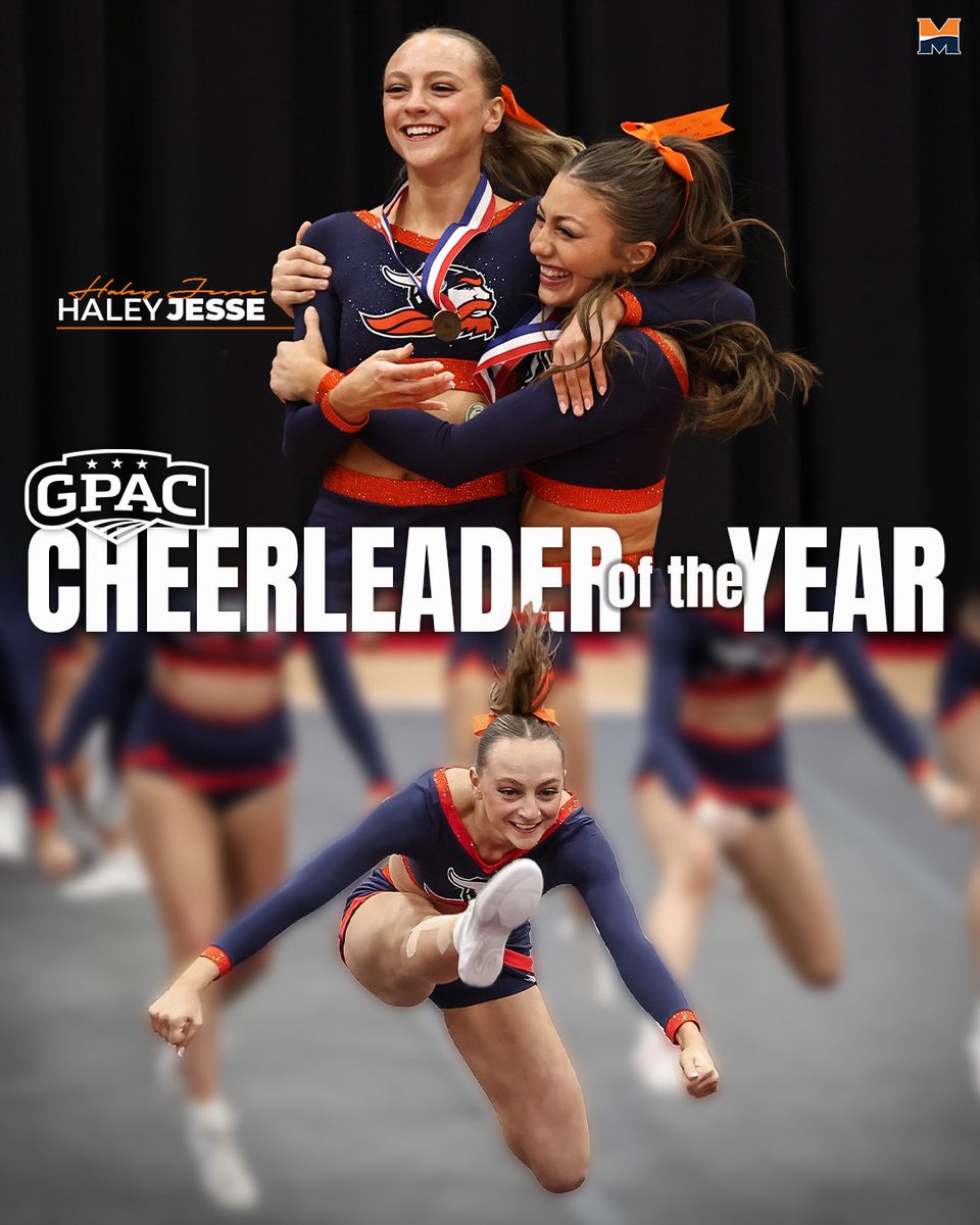 Midland_Sports's tweet photo. Congratulations to Haley Jesse on earning GPAC Cheerleader of the Year! 🤩🥇 https://t.co/pvVXFOvzC3