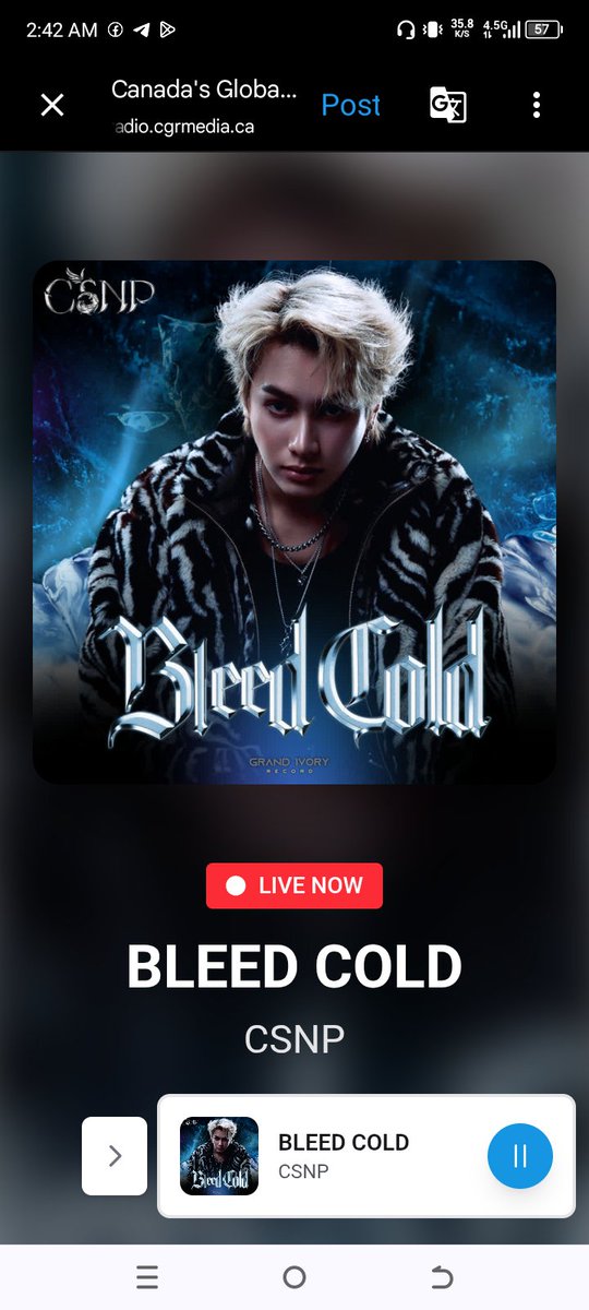 Csnpsyra_TWT's tweet photo. Today was Bleedcold on #GlobalPopFrenzy 🥰 thank you so much @HitsRadioCanada for adding CSNP to your playlist today, have a good night and a great weekend 🩷🩷🩷
@smart_csnp
#Bleedcold
#smartcsnp https://t.co/eqtaTR3EIq