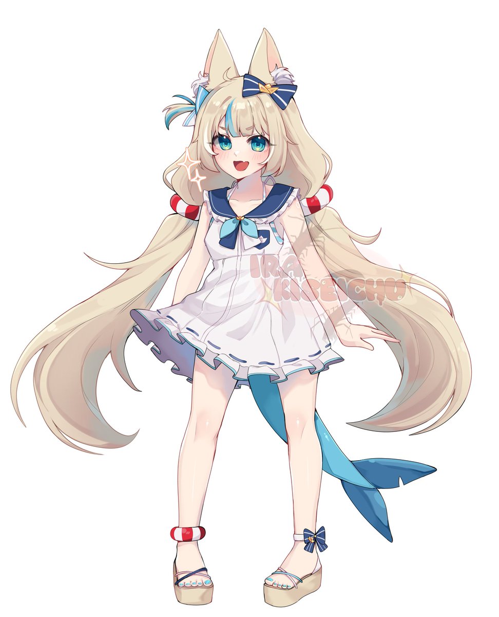 Mellyart2's tweet photo. Fanart vtuber Sameko Saba 
(*≧ω≦)

#Vtubers #fanart https://t.co/t4jLFoPZbG