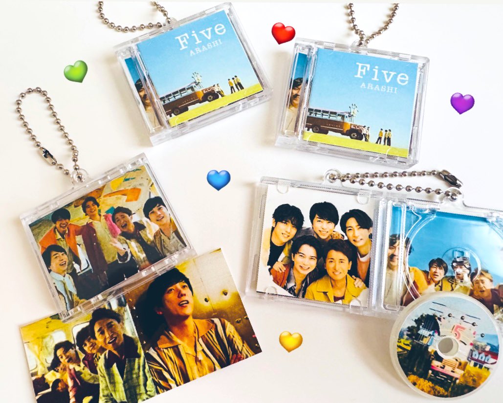 昨日、嵐『Five』大盛況を記念して ミニミニCD💿風作ってみた