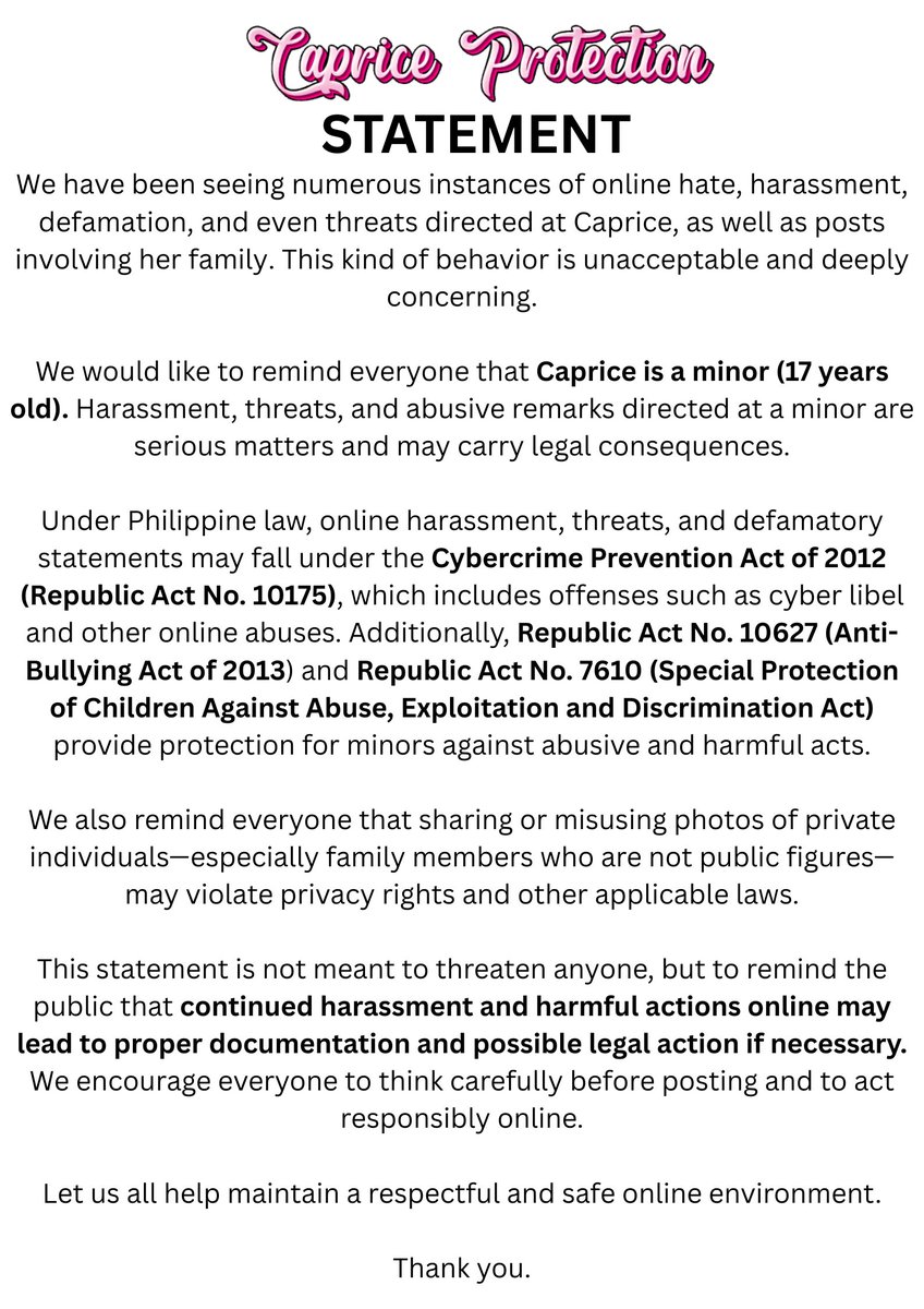 CAPRICE PROTECTION tweet media