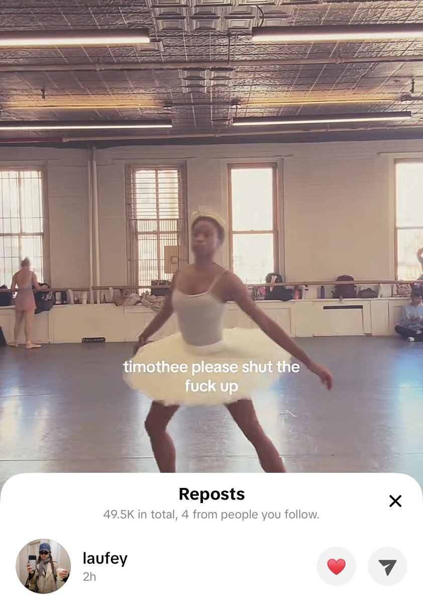 LAUFEY REPOSTING THIS… she does not play when it comes to the ballet and opera 😭😭