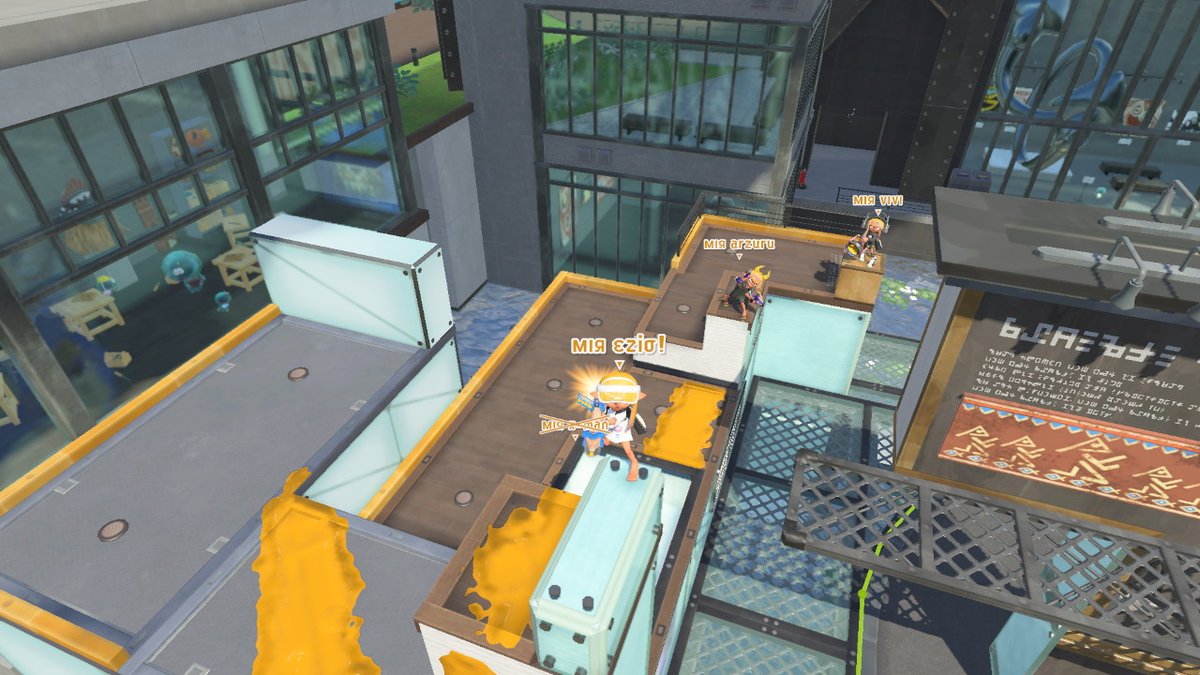 MiracleSplatoon's tweet photo. We won our week 2 set against Bucket of Axolotol 5-1!!

@Ezio_spl "best player in the lobby" - Stara
X-Man: brand new pro player
@_Vividdy what's your 3rd favorite colour?
@arzuru0 triangulation of the torpedo 

#SKILLNOTLUCK #compsplatoon https://t.co/CKCextZM9d