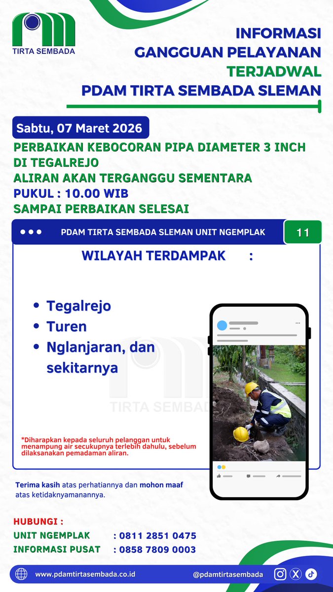 PDAM Tirta Sembada Sleman (@pdamsleman) on Twitter photo 