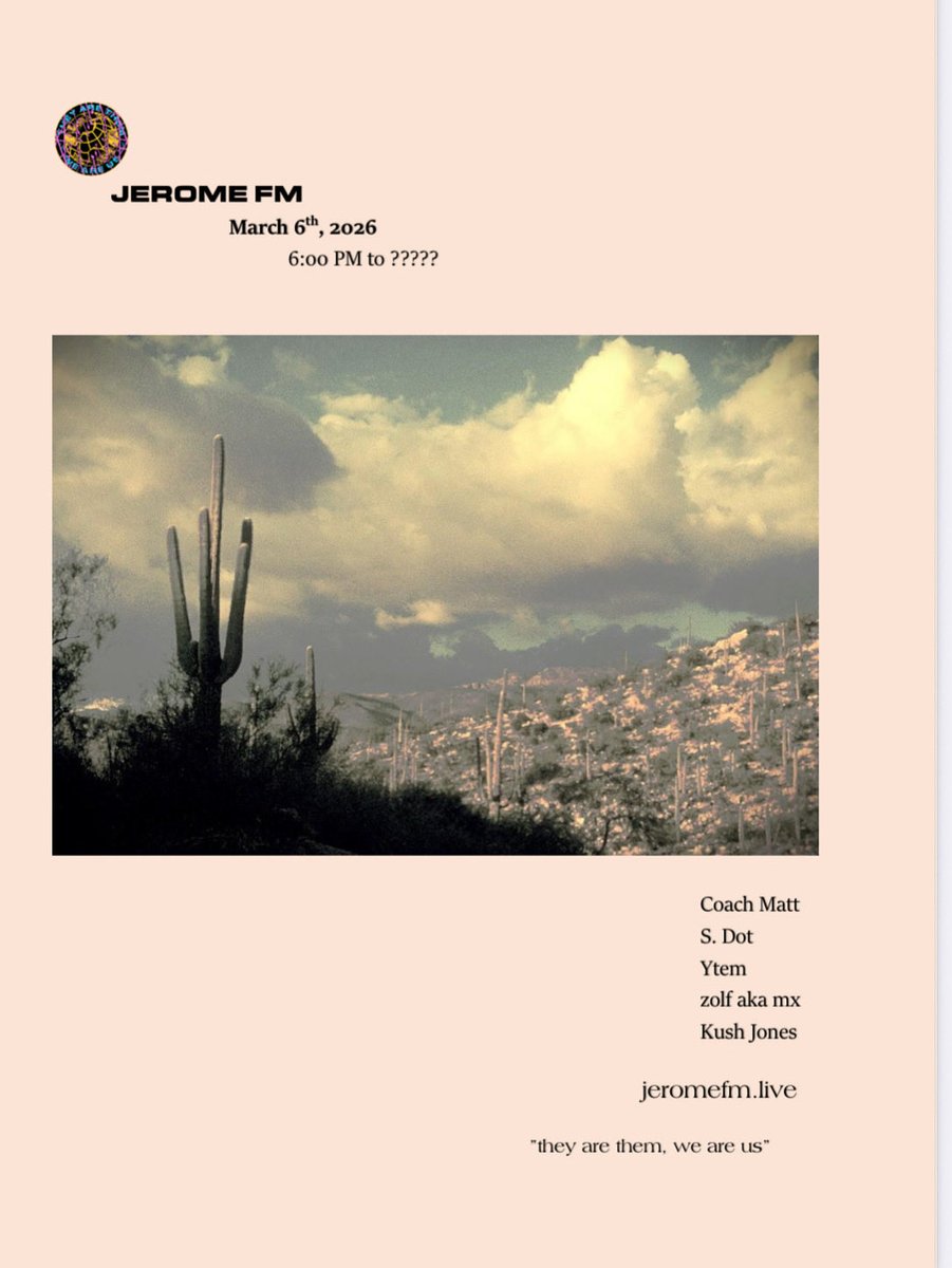 JEROME FM tweet media