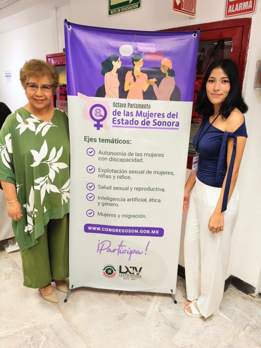 Orgullosamente empalmense. ✨

Hoy, en el Octavo Parlamento de las Mujeres del Estado de Sonora, fue un honor recibir en el Congreso del Estado a Paola Vianeny García, estudiante de ITSON Empalme, quien participó con la ponencia “Educación, transparencia y conciencia social”.🙋‍♀️