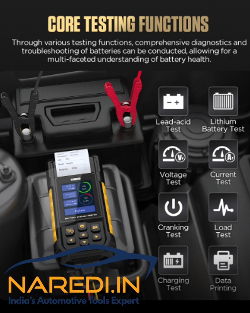 NarediIn's tweet photo. Think all battery testers are the same! Premium Autool BT960 catches hidden faults early saving workshops time &amp; costly repairs! One smart investment reliable diagnostic that keep customers loyal. #AutoolBT960 #BatteryTester #6V Tester #24V Batter Tester #Autool #Car Tester https://t.co/kvR5frt7lp