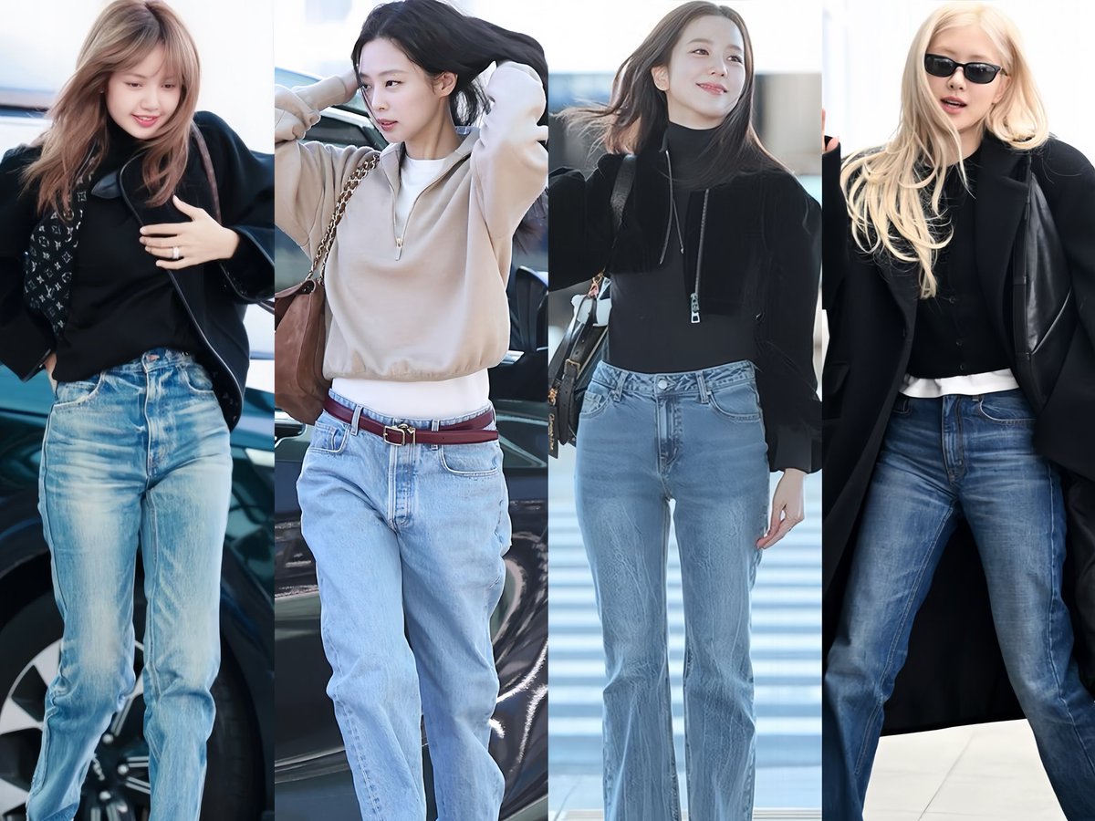BLACKPINK wearing jeans is so hot